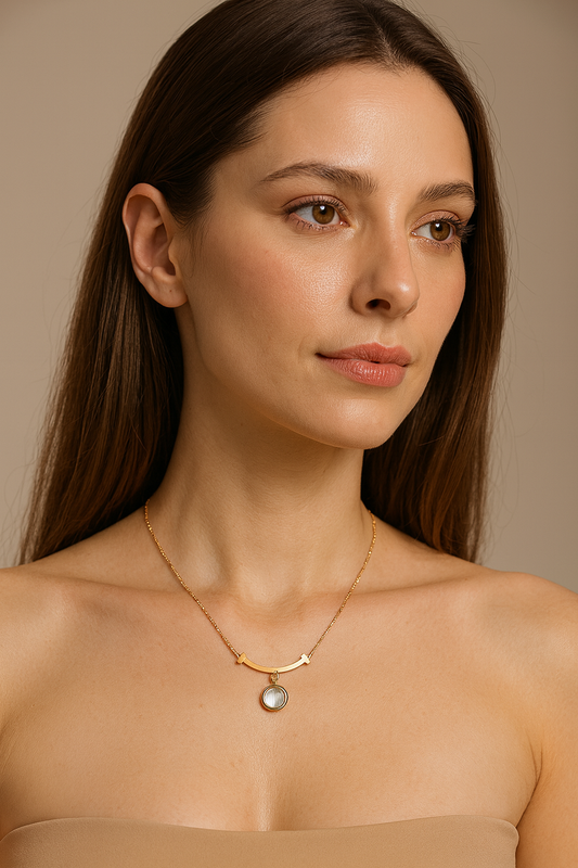 Whispering Pendant Rose Gold Necklace For Women