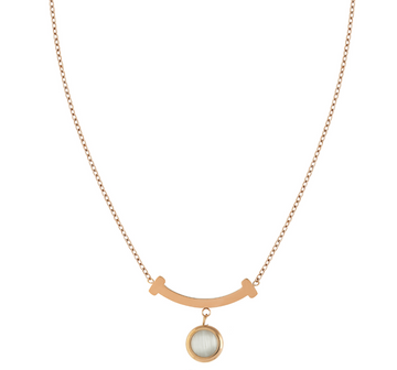 Whispering Pendant Rose Gold Necklace For Women